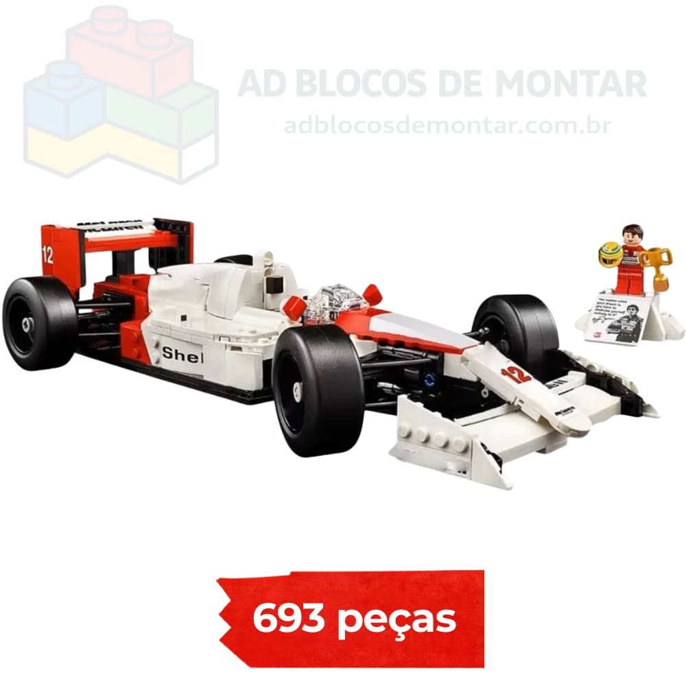 F1 Mclaren MP4 Icons Ayrton Senna | 693 Peças