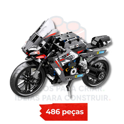 Moto Esportiva Technic Metal Storm | 486 Peças