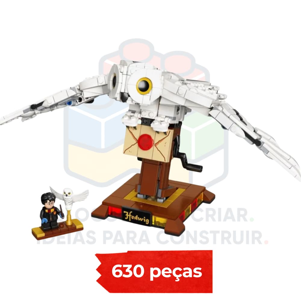 Coruja Hedwig (Edwiges) | 630 Peças