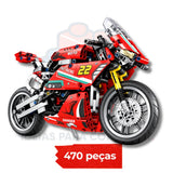 Moto Technic Racing Motorcycle | 470 Peças