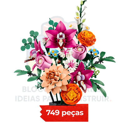 Buquê de Orquídeas e Rosas | 749 peças