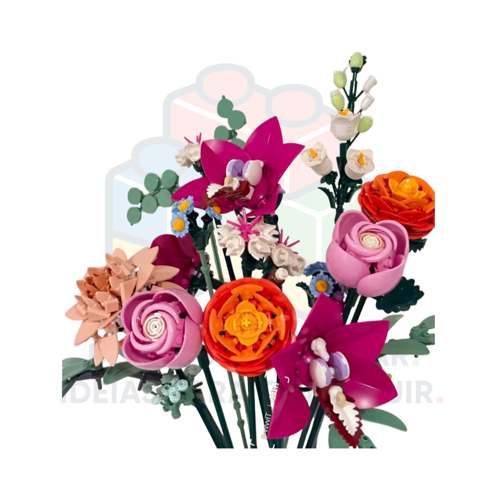 Buquê de Orquídeas e Rosas | 749 peças