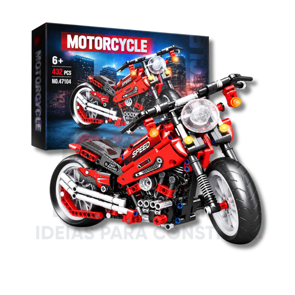 Moto Custom Technic Speed Racing | 432 Peças