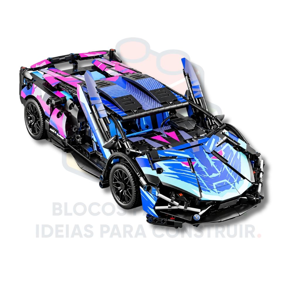 Lamborghini Cyberpunk | 1000 Peças