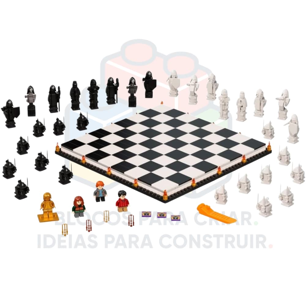 Jogo de Xadrez dos Feiticeiros de Hogwarts | 876 peças
