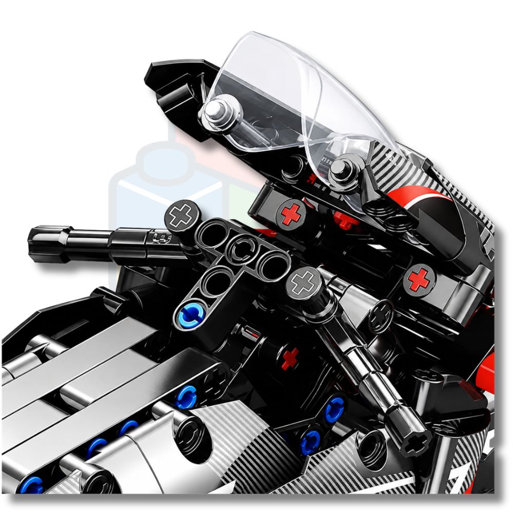 Moto Esportiva Technic Metal Storm | 486 Peças
