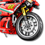 Moto Technic Racing Motorcycle | 470 Peças